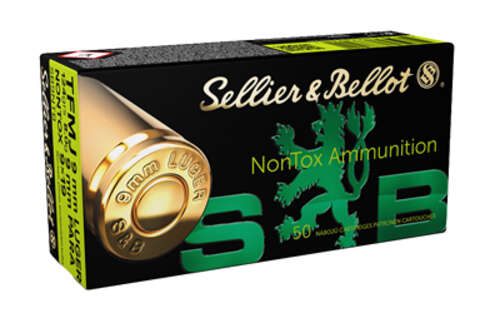 Ammunition Sellier&Bellot Pistol 9mm S&B NON TOX 9MM 124GR TFMJ 50/1000 • Model: Pistol